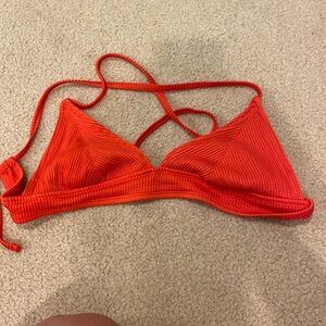 red bikini top